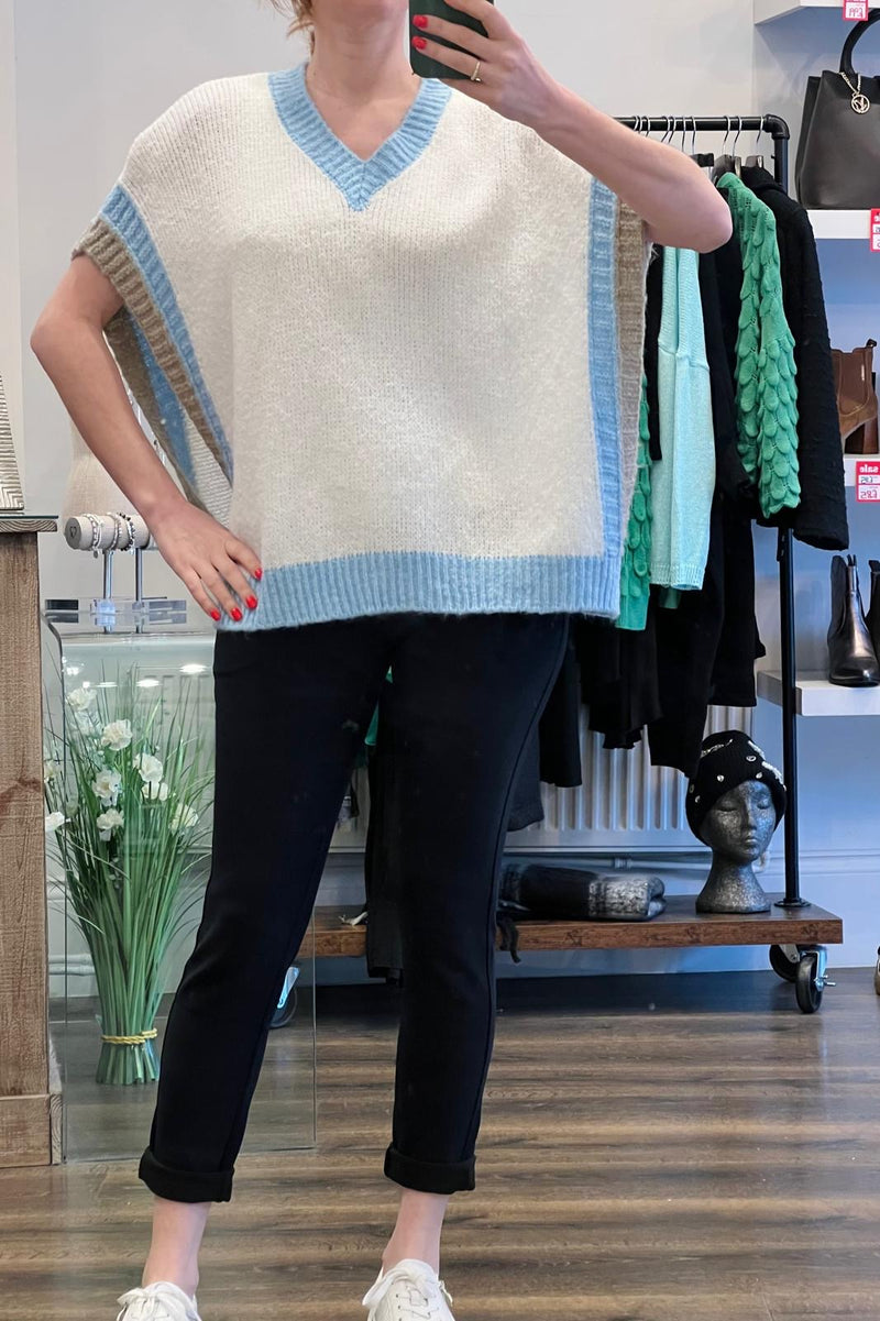 Soft Knitted Vest Poncho