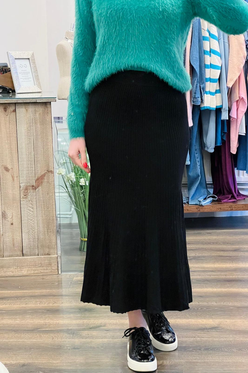 Knitted Ribbed Skirt