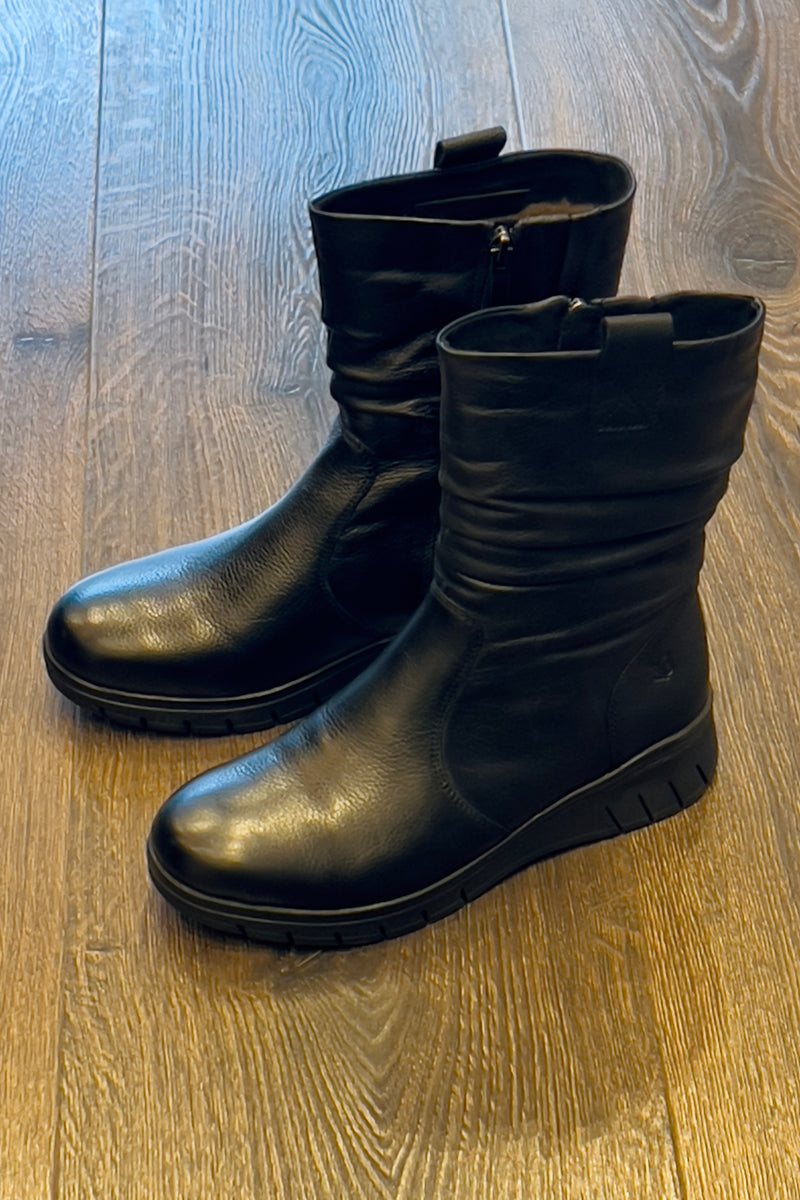 Caprice Ruched Ankle Boot