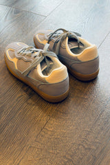 Blue Lace up Sneakers