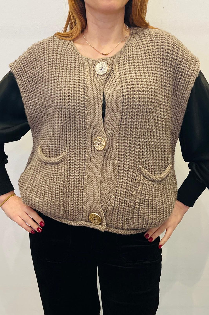 Chunky Knit Waistcoat