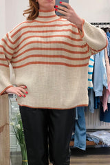 Flute Sleeve Stripe Jumper