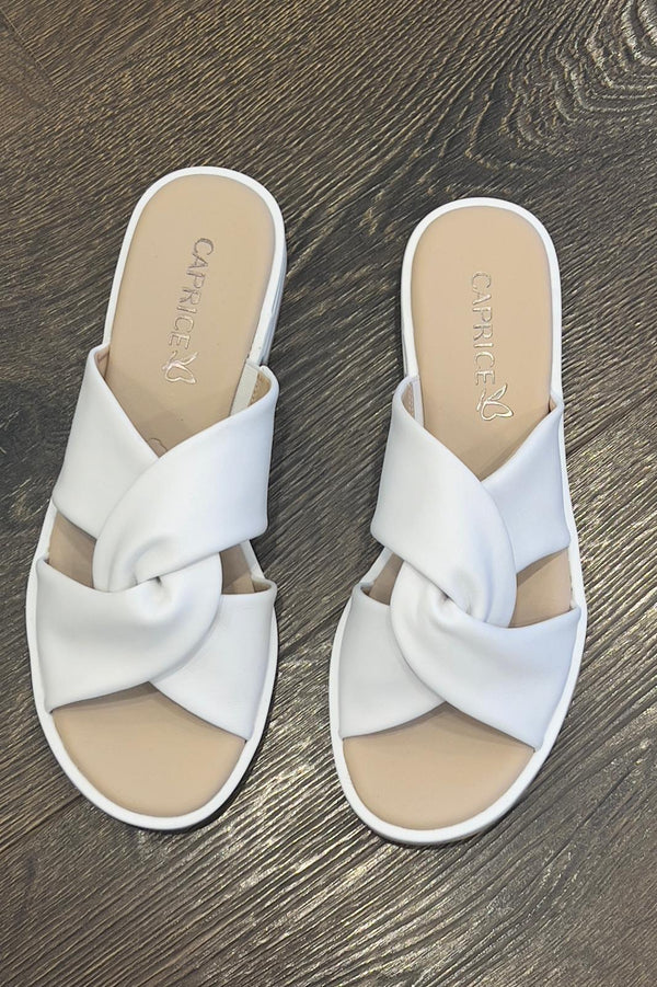 Caprice Slip on Leather Sandal