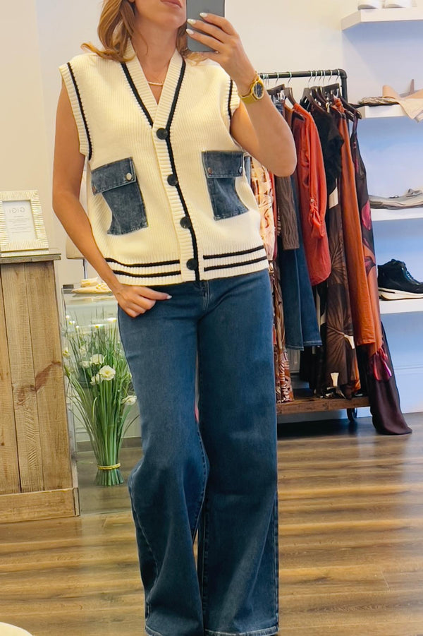 Denim Pocket Waistcoats