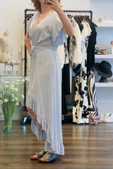 Hi-Low Frill Dress