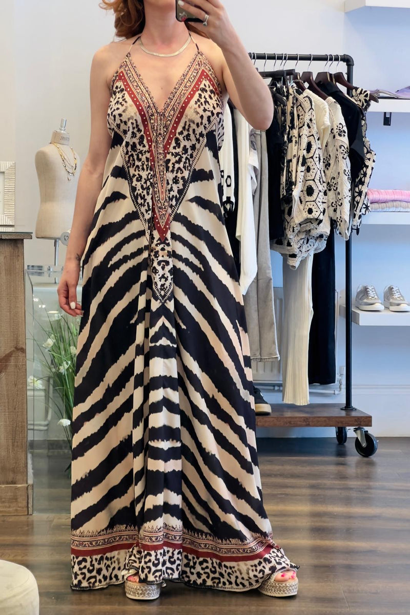 Open Back Maxi Dress