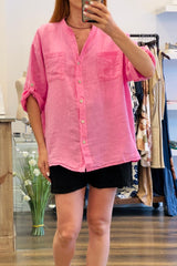 Linen Crochet Shirt