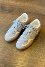 Blue Lace up Sneakers