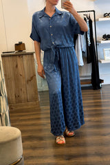 Spotty Satin Trouser Co-Ord