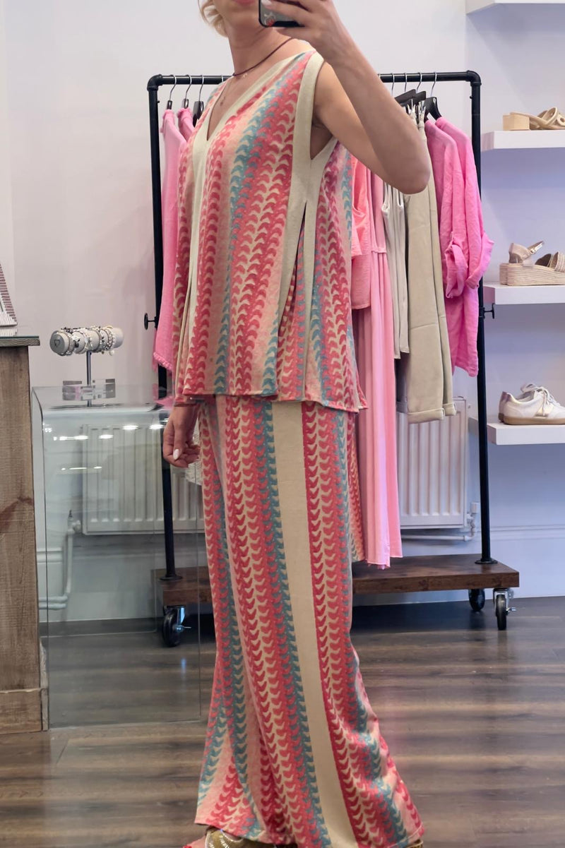 Lurex Trousers Set