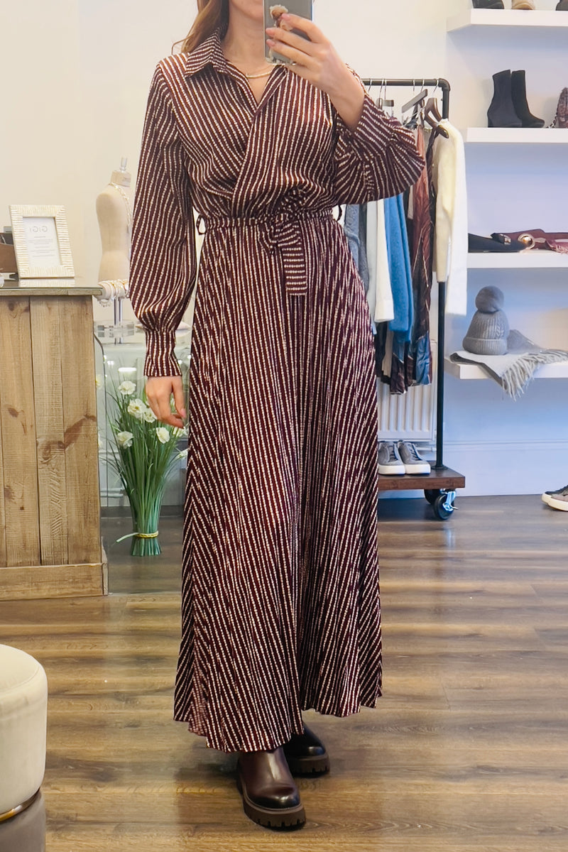 Pleated  Print Dress