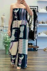 Strapless Wideleg Jumpsuit