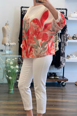 Leaf Print Top