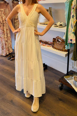 Crochet Bodice Maxi Dress