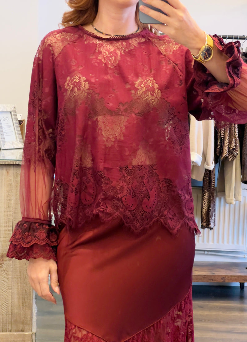 Sheer Lace Top