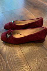 Caprice Suede Ballerina Pump