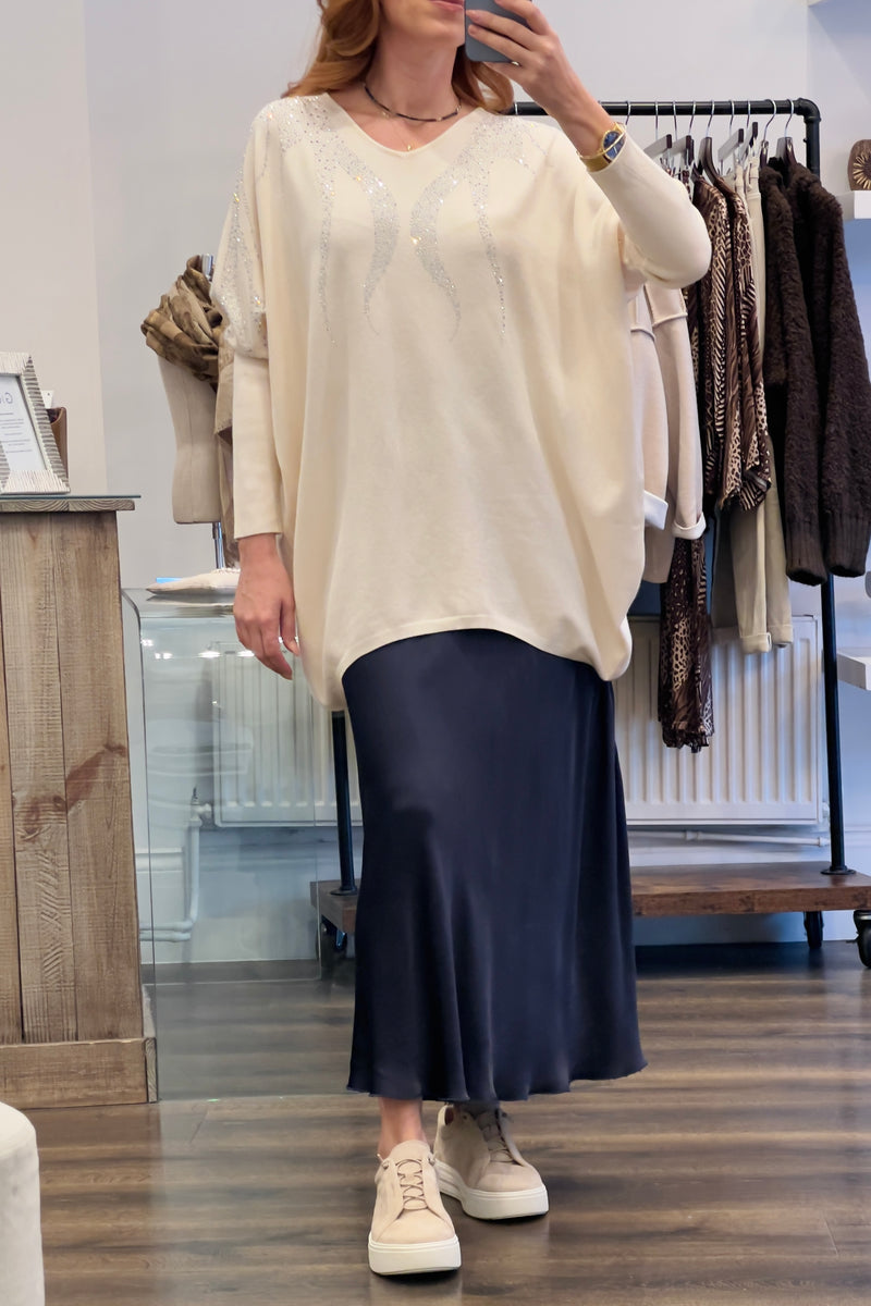 Crystal Embellished Knit