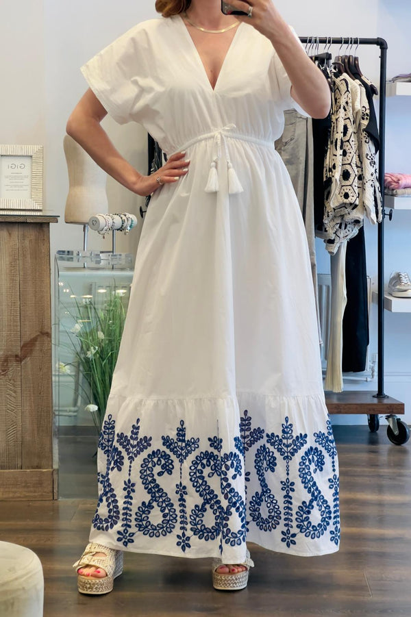 Cotton Anglais Maxi Dress