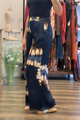 Satin Print Trousers
