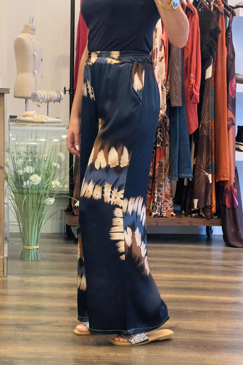 Satin Print Trousers