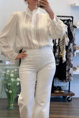 Lace Cuff Blouse