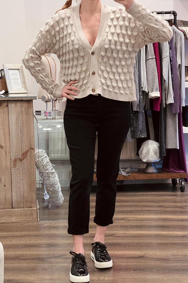 Textured Knit Cardigan