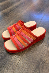Caprice Strappy Slip On Wedge