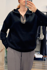 Studs Hoodie Knit