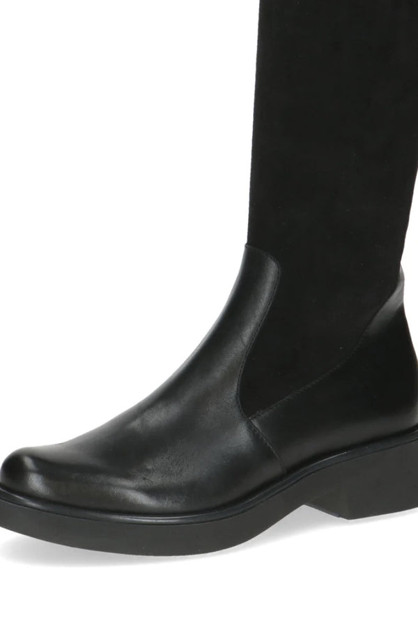 Caprice Leather Stretch Knee Boots