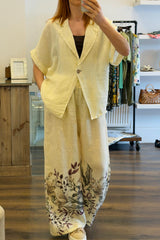 Linen Wide Leg Co-Ord