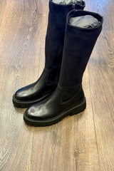 Caprice Leather Stretch Knee Boots