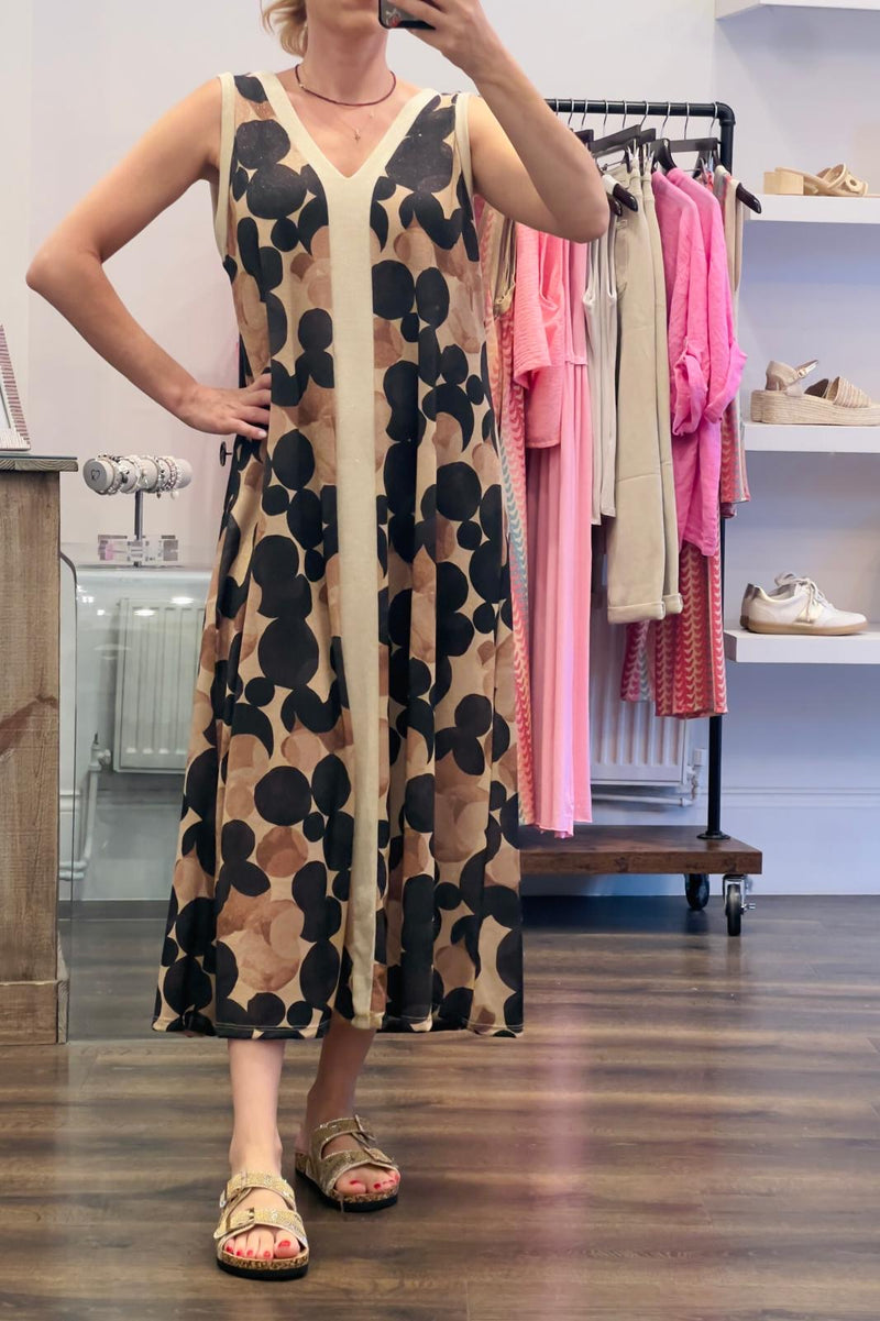 Circle Lurex Maxi Dress