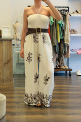 Strapless Wideleg Jumpsuit