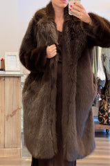 Belted Faux Fur Coat