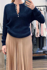 Button Front Knit