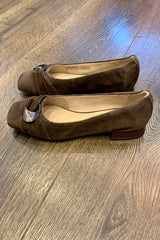 Caprice Suede Ballerina Pump