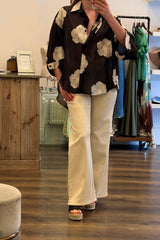 Sheer Embroidered Shirt