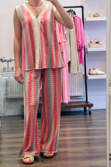 Lurex Trousers Set