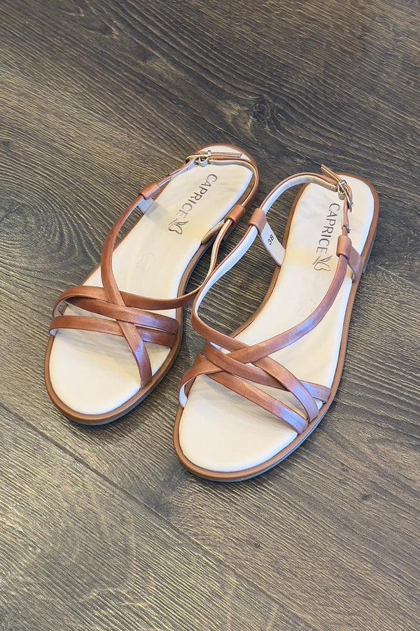 Caprice Strappy Leather Sandal