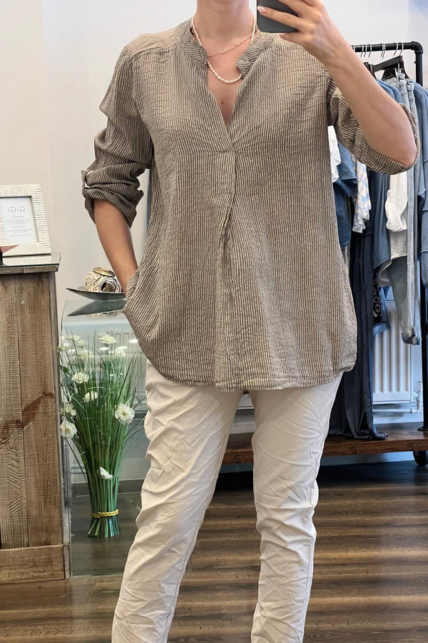 Cotton Stripe Shirt