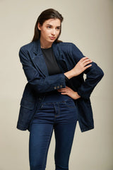 Toxik 3 Denim Jean Blazer