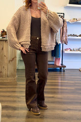 Open Front Knit Jacket