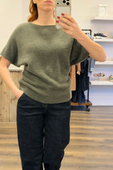 Fluffy Boat Neck Knit