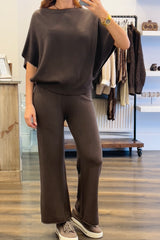 Round Neck Loungewear Set