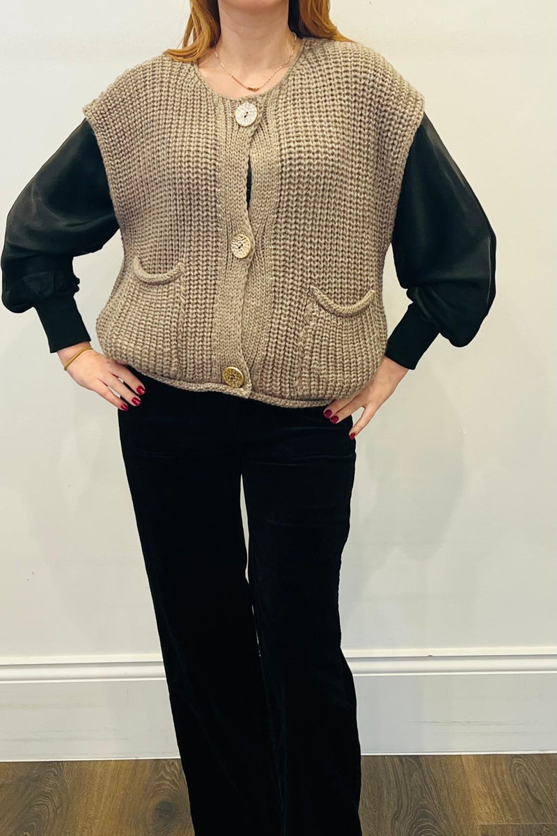 Chunky Knit Waistcoat