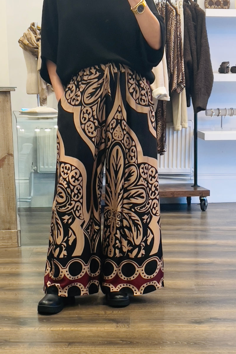 Pocket Print Trousers