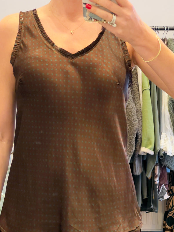 Satin Frill Top