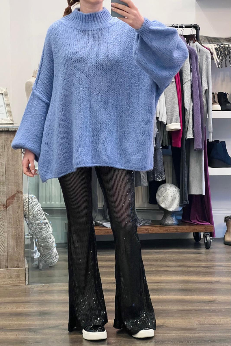 Oversize High Neck Knit