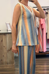 Lurex Trousers Set