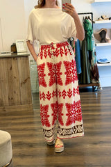 Print Pocket Trousers